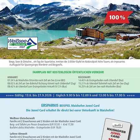 بيت ضيافة Dorfvilla - Includes Tauern Kaprun Wellness Access 13 Km Away 3*